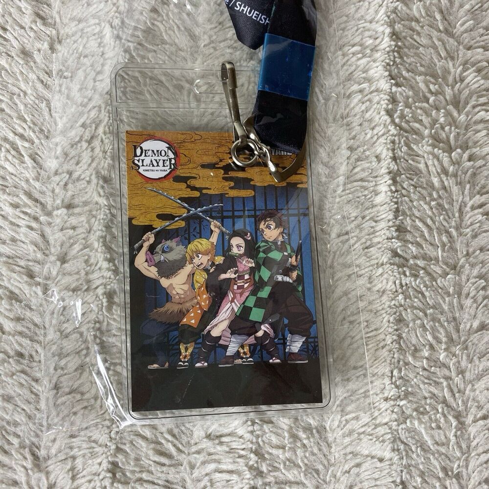 New Demon‎ Slayer Group Lanyard Kimetsu No Yaiba Badge ID Travel Anime
